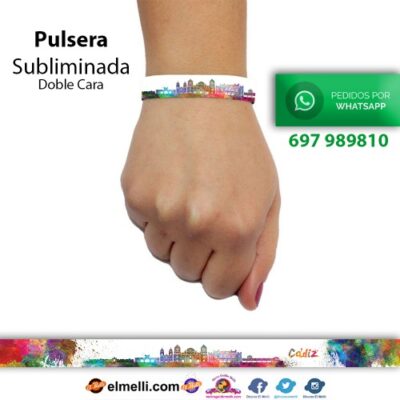 PULSERA CADIZ SUBLIMINADA A DOBLE CARA