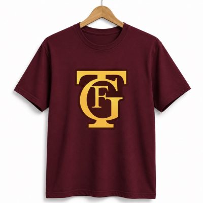 GTF LOGO. CAMISETA BURDEOS